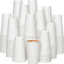 JOLLY CHEF 1000 Pack Disposable Paper Coffee Cups 16 oz Hot Beverage Paper Cups Water, Ideal for Party, Office, Home, Travel and More (White)