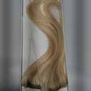 6PCS Clip in Hair Extensions Real Human Hair Short Clip in Extensions for Women Short Straight Hairpieces to Add Volume and Highlights 10 Inch Ash Blonde & Bleach Blonde