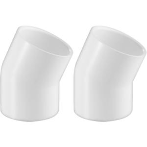 2 Inch 22.5 Degree PVC Elbow Pipe Fitting, 2" PVC Corner Adapter SCH40 Furniture Build Grade, for Home Sewer Plumbing Water Line