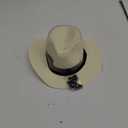 Lanzom Summer Beach Sun Hats for Men Women Foldable Travel Packable Staw Hat, Wide Brim Hat (Style B-Ivory White, Large Size: Fit for 23"-23.6")