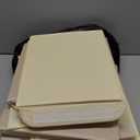 TYEERS Extra Large Collapsible Storage Bins with Lids and Compartments, Washable, Fabric Storage Boxes, 21.7x13x11.8 inches, 3 Pack, Beige