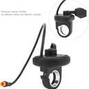 Keenso Electric Thumb Throttle Grip, Speed Governing Thumb Throttle Grip for Motorcycle Riders, Custom Builds