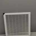 Vent Systems 10" x 10" Inch (Opening Dimensions) Plastic White Soffit Vent Cover - Flat Square Air Vent Grille - Insect Screen - HVAC 12" x 12" Inch (Overall Dimensions)