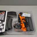 Slot-Car-Race-Track-Sets for Boys Kids, Battery or Electric Race Car Track with 4 High-Speed Slot Cars, Dual Racing Game 2 Hand Controllers Circular Overpass Track, Toys Gifts for 6-8 8-12 Boys Girls (Black)