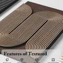 Azartslr 3D Abstract Textured Wall Art, Modern Black Beige Sandstone Wall Decor For Living Room, Brown Minimalism 3piece Home Bedroom Art Painting, Minimalist Artwork Dining Room Pictures Decoration, 20''W x 30''H x 3