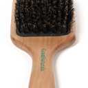 GranNaturals Boar Bristle Smoothing Hair Brush for Women and Men - Medium/Soft Bristles - Natural Wooden Large Flat Square Paddle Hairbrush for Fine, Thin, Straight, Long, or Short Hair