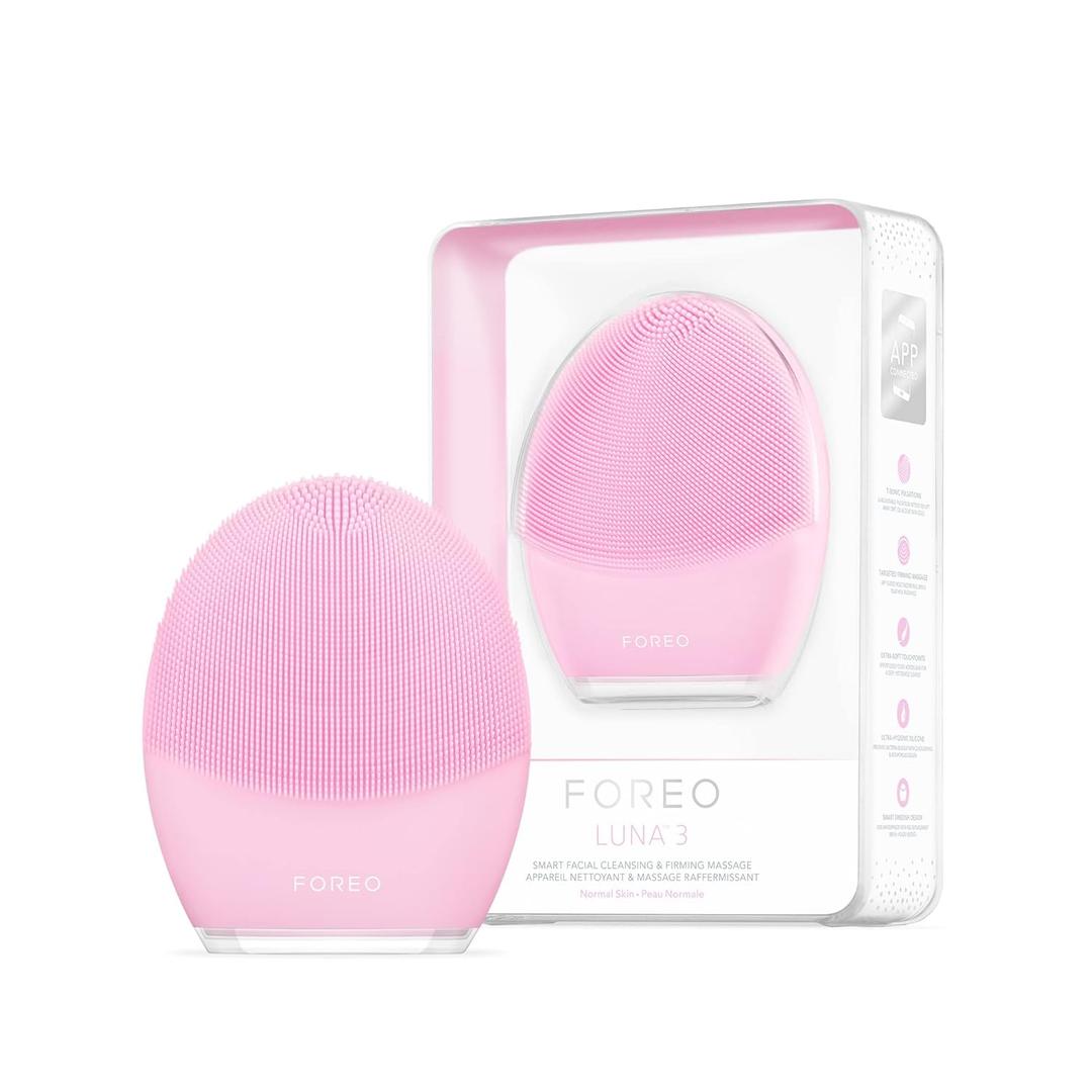 FOREO LUNA 3 Facial Cleansing Brush | Normal Skin | Anti Aging Face Massager | Enhances Absorption of Facial Skin Care Products | For Clean & Healthy Care | Simple & Easy | Waterproof