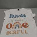 Dada of Miss Onederful Boho Rainbow Daughter First Birthday T-Shirt M