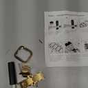 MioHHR Solid Stainless Steel Band Compatible with Apple Watch 38mm(Series 3/2/1) 40mm(Series SE/6/5/4) 41mm(Series 9/8/7) Metal Strap with Soft TPU Case for iWatch Bands for Women and Men, Gold