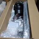 ZMISHIBO 72 Inch No Light, Large Industrial Ceiling Fan with 8 Aluminium Blades, Quiet DC Motor, 6 Speeds, Modern Ceiling Fan without Light for Garage/shop/living room,Black