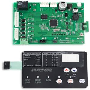 42002-0007S Control Board Kit Compatible with Pentair MasterTemp 125/200/250/300/400 and Sta-Rite Max-E-Therm Pool & SPA Electrical System, with 472610Z Switch Membrane Pad