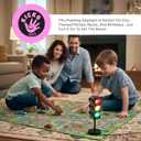 Kicko Traffic Light Prop, 12.25 inch - Simulates Traffic Stop Light - Novelty Traffic Light Lamp - Plug-in Blinking Bedside Lamp - Race Decorations Traffic Signs - Red Light Green Light Game for Kids