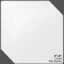 100 Pcs 7.5mil Acetate Stencil Sheets, 4 x 4 Inch Reusable Stencil Paper for Laser Cutting, Translucent Pet Stencils for Painting Wood DIY Craft Paint Template for Wall Home Decor