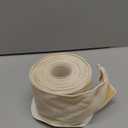 Ribbli Ivory Velvet Wired Ribbon 4 Inch Velvet with Satin Christmas Ribbon for Gift Wrapping Christmas Tree Decoration Crafts Wreaths Supplies-Continuous 10 Yards