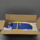 29.5" Commercial Dust Mop for Floor Cleaning,Heavy Duty Floor Duster with 2 Cotton Reusable Mop Pads,61 Long Handle Wet Dry Flat Mops for Hardwood Floors,Marble, Laminate,Tile,Concrete,Garage (Blue)