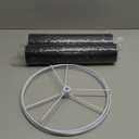 RISEON Lamp shade Frame with hanging holes, DIY Lamp shade Wire Ring Support Hanging E27 Chandelier Frame Harp Lamp Shade Bracket,Make DIY Shell Bead Table/Floor/Pendant Lamp (White)