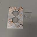 Decorative Art Light Switch Covers Elegant Beige Floral Switch Plate Cove 1 Gang Single Duplex Outlet Wall Plate Switchplate Electrical Faceplate