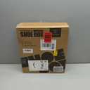 SEE SPRING 12 Pack Shoe Storage Box, Clear Plastic Stackable Shoe Organizer for Closet, Space Saving Shoe Rack for Entryway Sneaker Container Bin Holder (Black) (Large Fit Size 9)