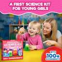 Doctor Jupiter Preschool Science Kit for Kids Ages 3-5 | Toddler Learning Activities, Birthday Gift Ideas for 3-4-5 Year Old Girls | Learning & Educational Toy STEM Kit with 100+ Experiments, 9.8 x 11.6 x 1.8 inches