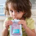 Infantino Reusable Squeeze Pouches for Homemade Baby Food, 3.5 oz, Pack of 25 - BPA, PVC, and Phthalate-Free, Freezer-Safe, with Clear Window and Labeling Space