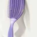 Flexible Detangling Hair Brush - Purple Scalp Massage Brush for Wet & Dry Hair