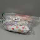 Bencailor 20 Pairs Girls Cartoon Pattern Crew Socks Cute Patterns Ruffle Crew Cotton Cute Socks for Kids Toddler Girls (9-13 Years, Pink Purple)