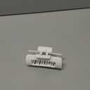 The Original Mello Hair Claw Clip Squishy Claw Clip Made in Korea Patent Pending 30021976 (White, Medium)