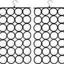Tosnail Pack of 2 Scarf Hanger Holder Organizer Space Saver for Tie, Belt, Scarves, Socks - Black