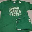 Team Santa 2025 Santa Claus Hat Christmas T-Shirt, M
