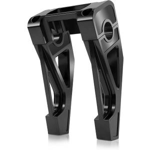6" Tall Pullback Handlebar Risers 1.0" Clamping CNC One-Piece Black Fit for Harley Dyna Sportster M8 Softail Street Bob Low Rider ST Standard FXST FXBB FXBBS FXLRS FXLRST 2018-2025