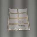 2" x 3" 200 PCS Name Labels, Waterproof Blank Name Tag Stickers with Permanent Adhesive Writable Stickers with Metallic Gold Border for School Office Home