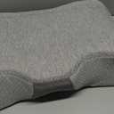 Cervical Neck Pillow for Pain Relief Sleeping, Contour Memory Foam Pillows, Ergonomic Side Sleeper Pillows for Adults, Cooling Orthopedic Neck Support Pillow for Back Stomach Sleepers (Queen Size-24.8''Lx14.96''Wx5.78''H, Dark Grey&grey)