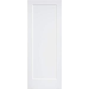 1-Panel Door, White Primed Shaker 80 in. x 18 in.