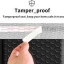 8.5 x 11 Bubble Mailers 50 Pack - Outer Size 9x12 Heavy Duty Black Padded mailer with Self Seal, Waterproof Shipping Envelopes, Bubble Wrap Protection for Ecommerce, Non See Through