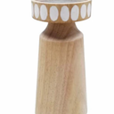 HD Designs 8 in Wood Small Candle Holder