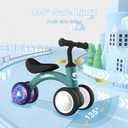 Gamfeiny Colorful Lighting Baby Balance Bike Toys for 1 Year Old Boy Girl Gifts, 10-36 Month Toddler Balance Bike, No Pedal 4 Silence Wheels & Soft Seat First Riding on Toys, 1st Birthday Gifts