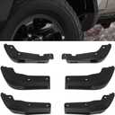 Mud Flaps Delete Compatible with GMC Sierra 1500 2019-2025, Including Front and Rear Mudflaps, All Weather Protection Heavy Duty ABS Mud Guard Delete for Trucks, Easy Install
