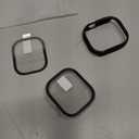 Misxi 2 Pack PC Case Built-in Tempered Glass Screen Protector Compatible with 49mm Apple Watch Ultra 3 (2025) / Ultra 2 / Ultra, Shockproof Protective Cover with Button for iWatch, 1 Black + 1 Transparent