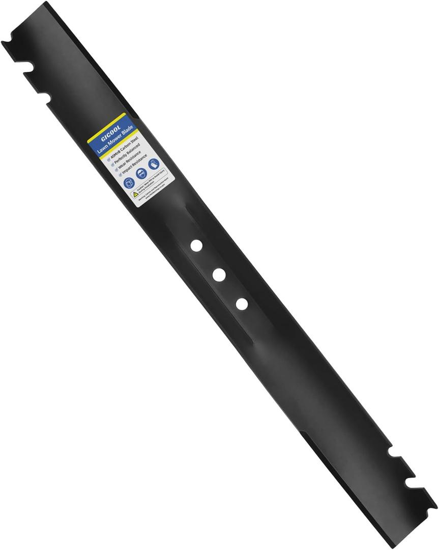 GICOOL 22" Mulching Mower Blade for Toro Recycler & Troy-Bilt, Fits Toro 20016 20017 20332 20071 20330C 20065, Replaces OEM 131-4547-03, 108-9764-03, 131-4546-03, 104-8697-03, 1 Pack