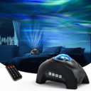 AIRIVO Northern Lights Aurora Projector, Star Projector for Bedroom, Bluetooth Speaker White Noise Galaxy Night Light for Kids Adults, Room Decor, Ceiling, Party