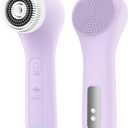 WOVAZUS Vibrating and Rotating Face Scrubber, Waterproof Rechargeable Facial Cleansing Brush, 8 Modes for Exfoliating and Massaging, Wash Brush for Removing Blackhead, Exfoliating