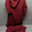 YMDUCH Women's Sexy Elegant Long Sleeve Off Shoulder Bodycon Long Evening Formal Dress, XL