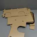 HOOTO Guinea Pigs Hideout Wooden House with Ramp, Castle for Bunny Hamsters Chinchillas Playing, Hiding