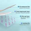 Silicone Foam Dressing 6x6 Gentle Border, Super Absorbent Wound Dressing, Bed Sore Patches, Waterproof Silicone Bandages for Wounds Care, Self Adhesive Pressure Sore Pads (20)