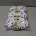 3 x Bernat Baby Blanket Yarn, 3.5 oz, Gauge 6 Super Bulky, Little Denim Print
