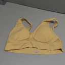 Wireless Sports Bras for Women Padded Breathable Hollow Out Seamless Support Yoga Walking Bra (Small, Skin Color)