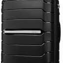 Samsonite Freeform Large Checked Luggage with Dual 360° Spinner Wheels - TSA Lock, Airline-Approved - Lightweight Durable Polypropylene Expandable Hardshell - Black