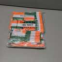 Bememo 30 Pcs Neon Striped Sports Sweatbands Set Include 10 Headbands, 20 Wristbands Terry Cloth Athletic Bands for Men, Women, Gym, Sports-Green, Orange, White