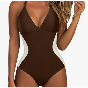 SUUKSESS Women Slimming Tummy Control One Piece Swimsuit Sexy Bathing Suit XL