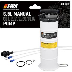 EWK 6.5L Manual Oil Extractor Pump for Cars Boats and Small Engines